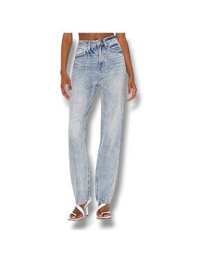 Pistola jeans Cassie Super High Rise Straight Size 00/24 Bowery Wash Distressed